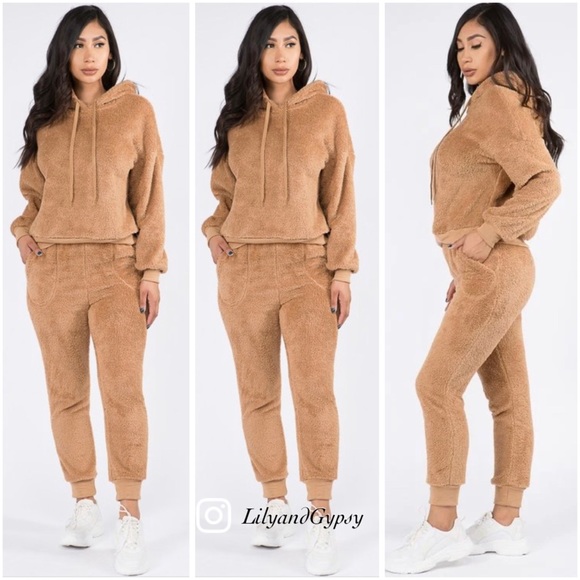 Warm Sherpa lounge set - Picture 5 of 13